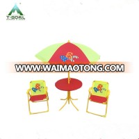 4pcs outdoor animal kids garden table and chair