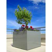 Arlau custom outdoor modern style standing metal planter farming gardening plant pot